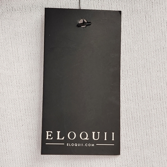 Eloquii Women's Mock Neck Layering Top White - 14/16 - Picture 6 of 6